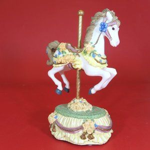 Heritage House Carousel Horse Melodies County Fair Col. "Over the Rainbow" WORKS